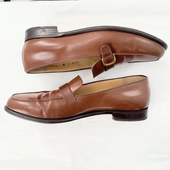 Bruno Magli Mens Shoes Wilkes Loafer Brown Italian Leather Buckle Sz 12 W main image 8